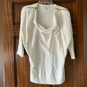 Michel Kors Shoulder Zip Detail Sweater